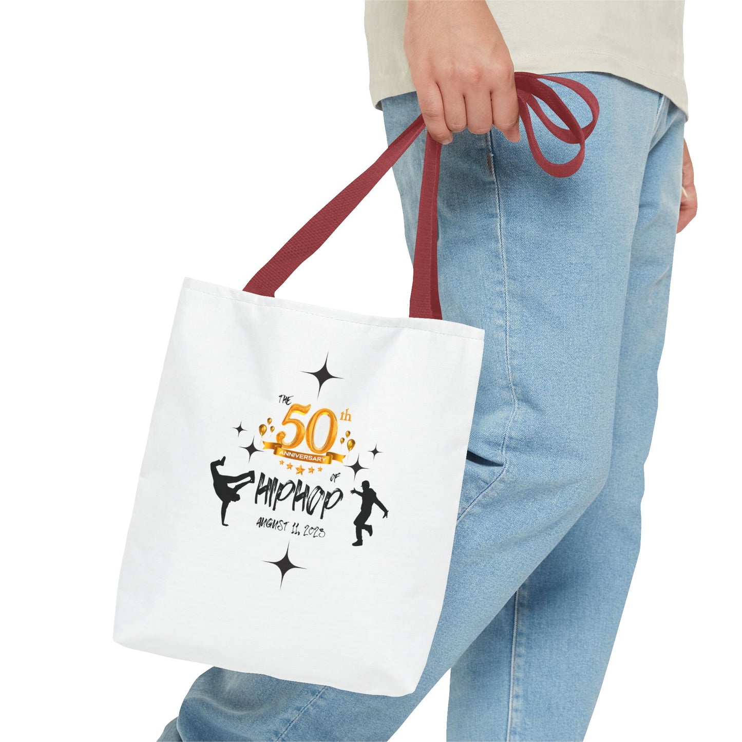 Unisex 50th Anniversary of HipHop August 11, 2023 Commemorative Tote Bag HipHop Anniversary Tote Music Fan Tote Bag Gift For DJ Music Lover