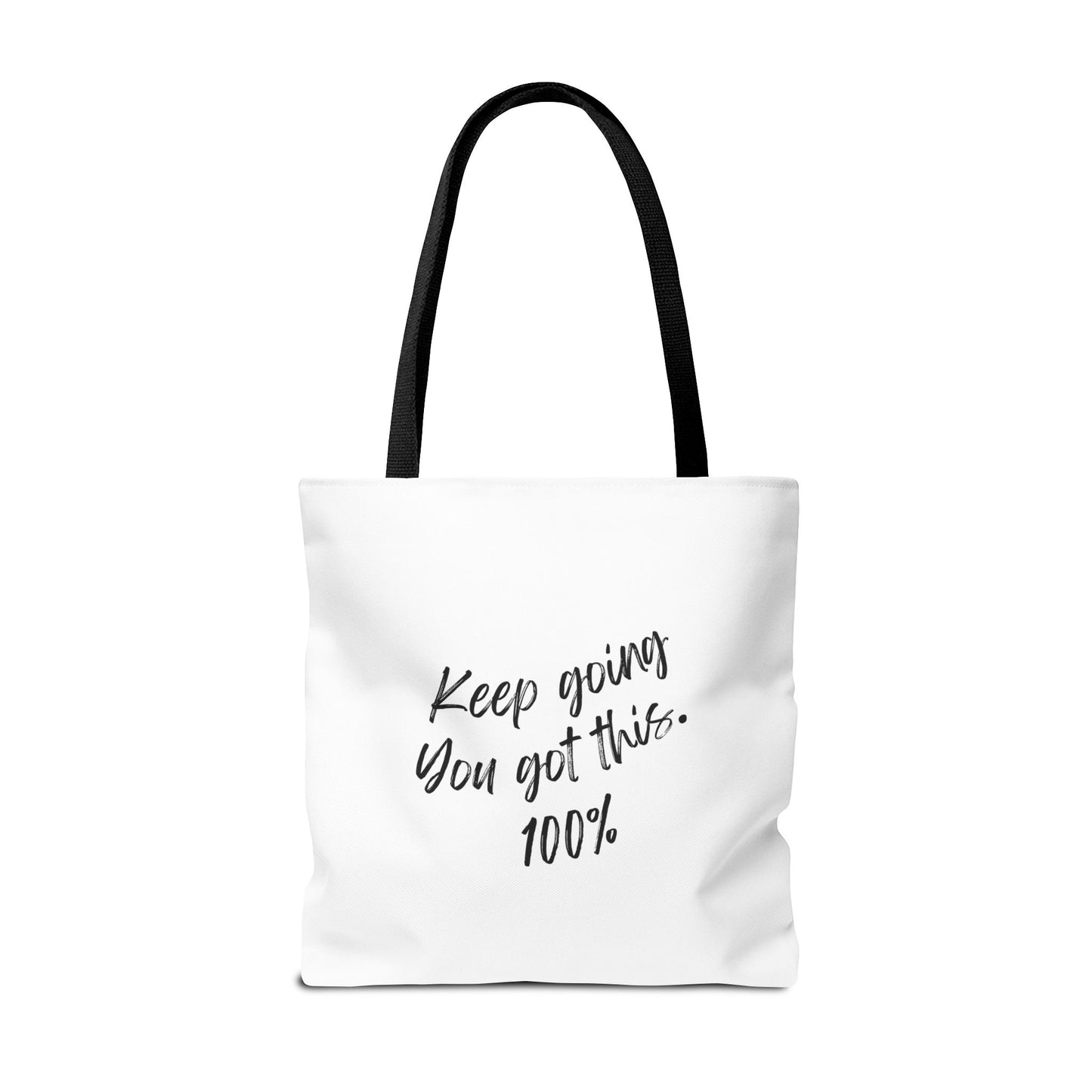 Unisex Positive Motivational Words of Encouragement Mental Health Awareness Reusable Tote Bag