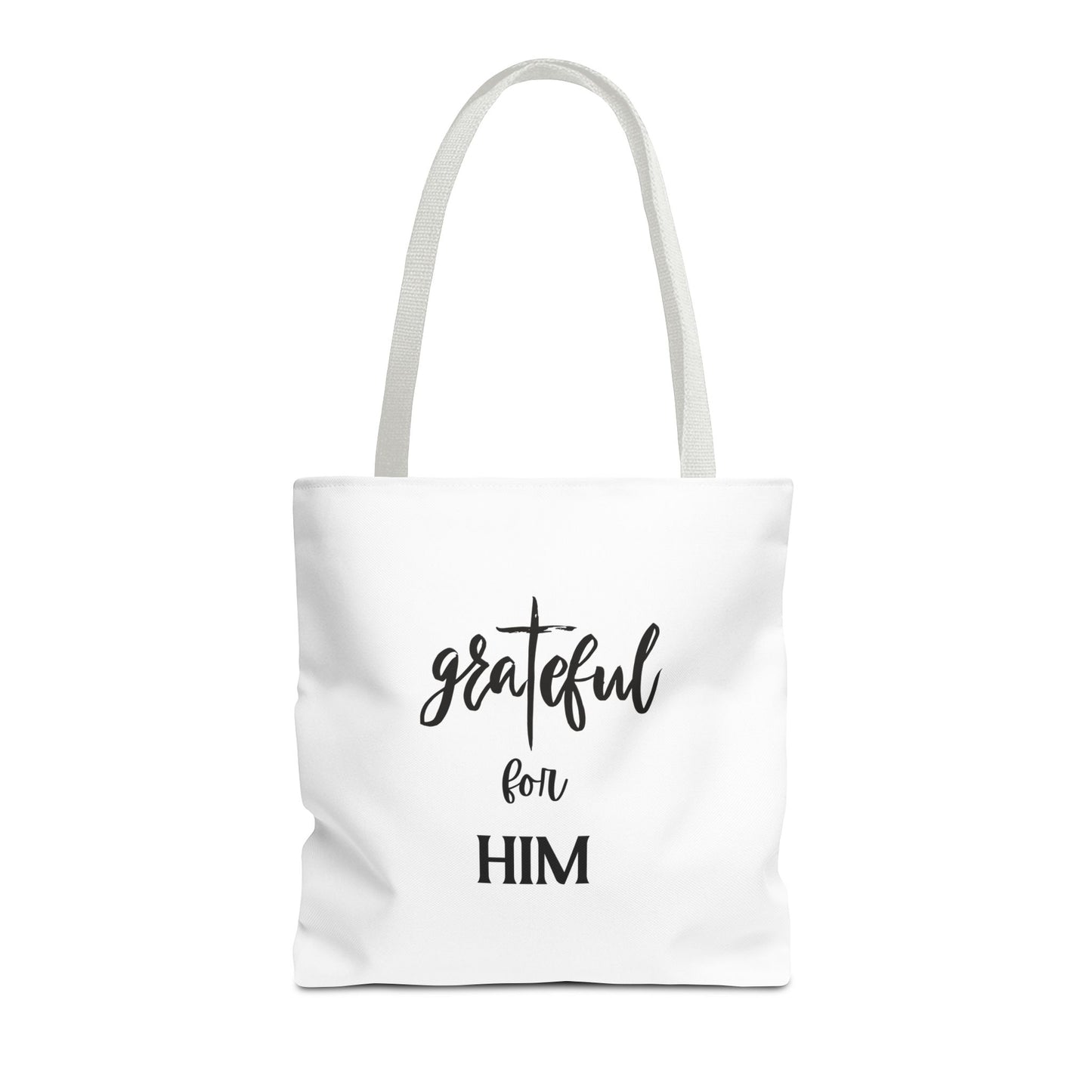 Unisex GraTeful For Him Faith Bible Study Reusable Lunch Bag Everyday Carry Tote Bag