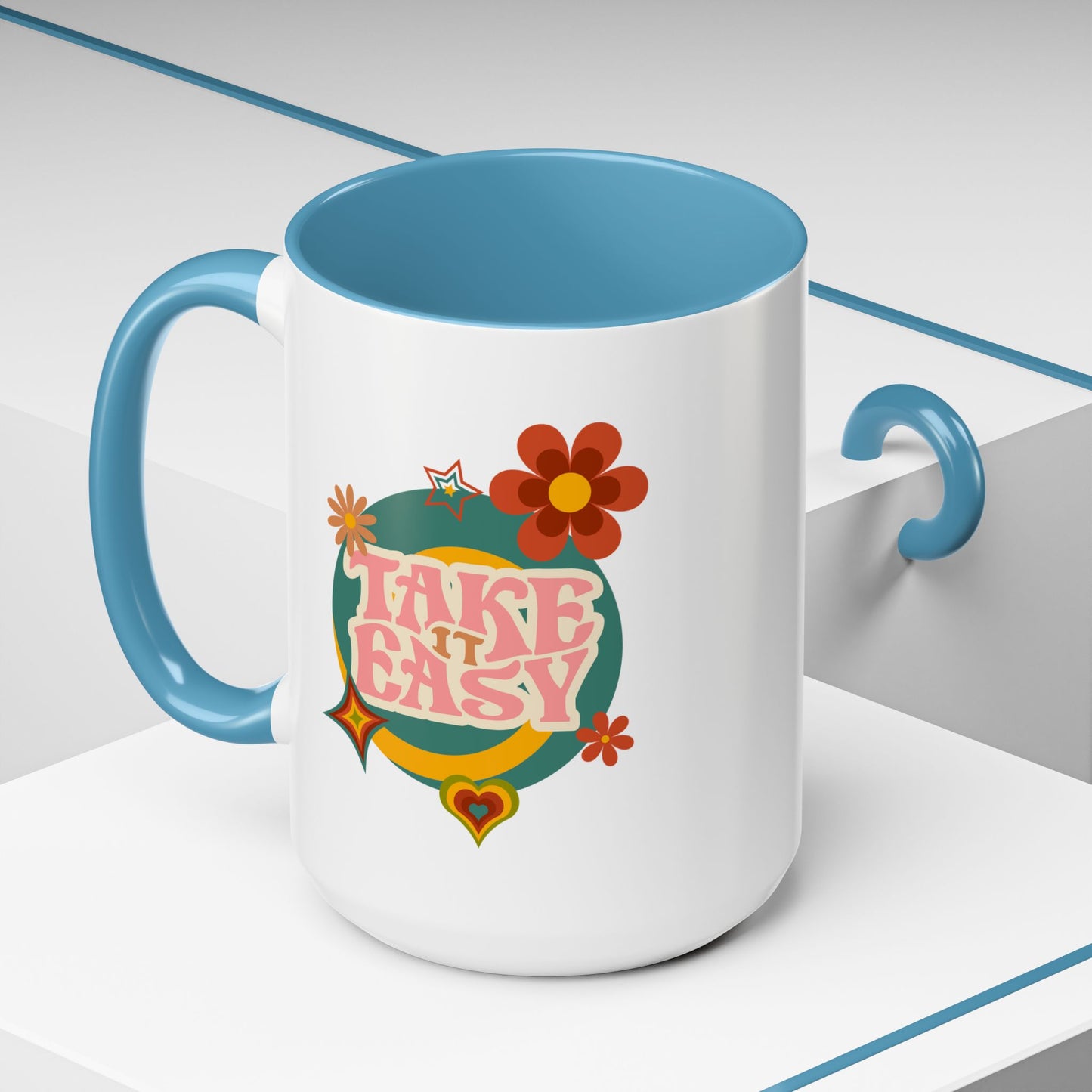 11oz/15oz Retro Vibes Take It Easy Coffee Mug