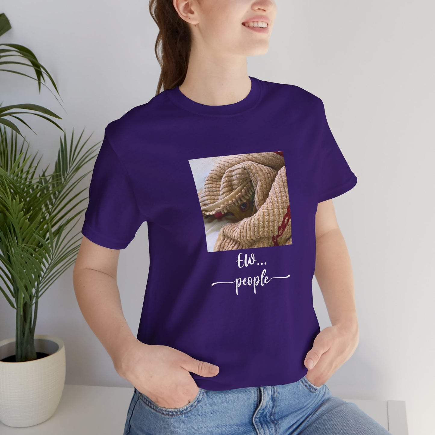 Unisex EW People Introvert Hiding Chihuahua T-Shirt