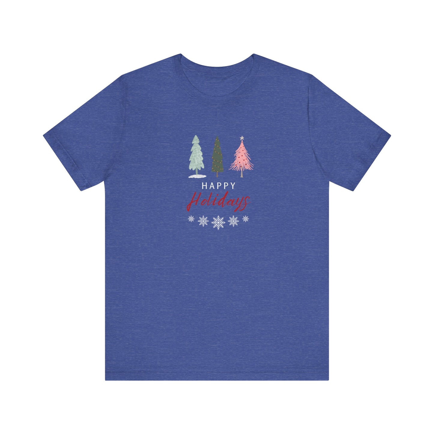 Unisex Jersey Short Sleeve Happy Holidays Seasons Greetings Fall T-Shirt