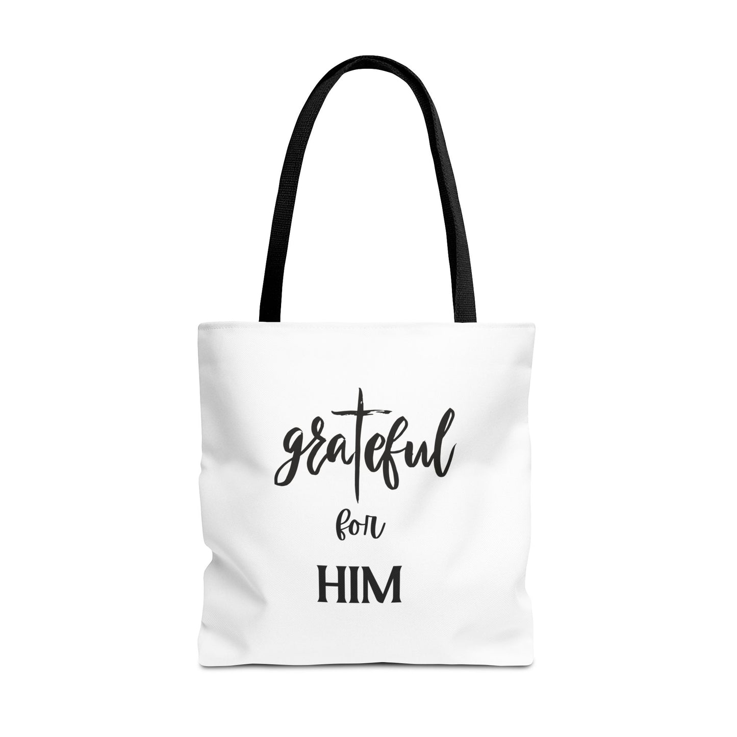 Unisex GraTeful For Him Faith Bible Study Reusable Lunch Bag Everyday Carry Tote Bag