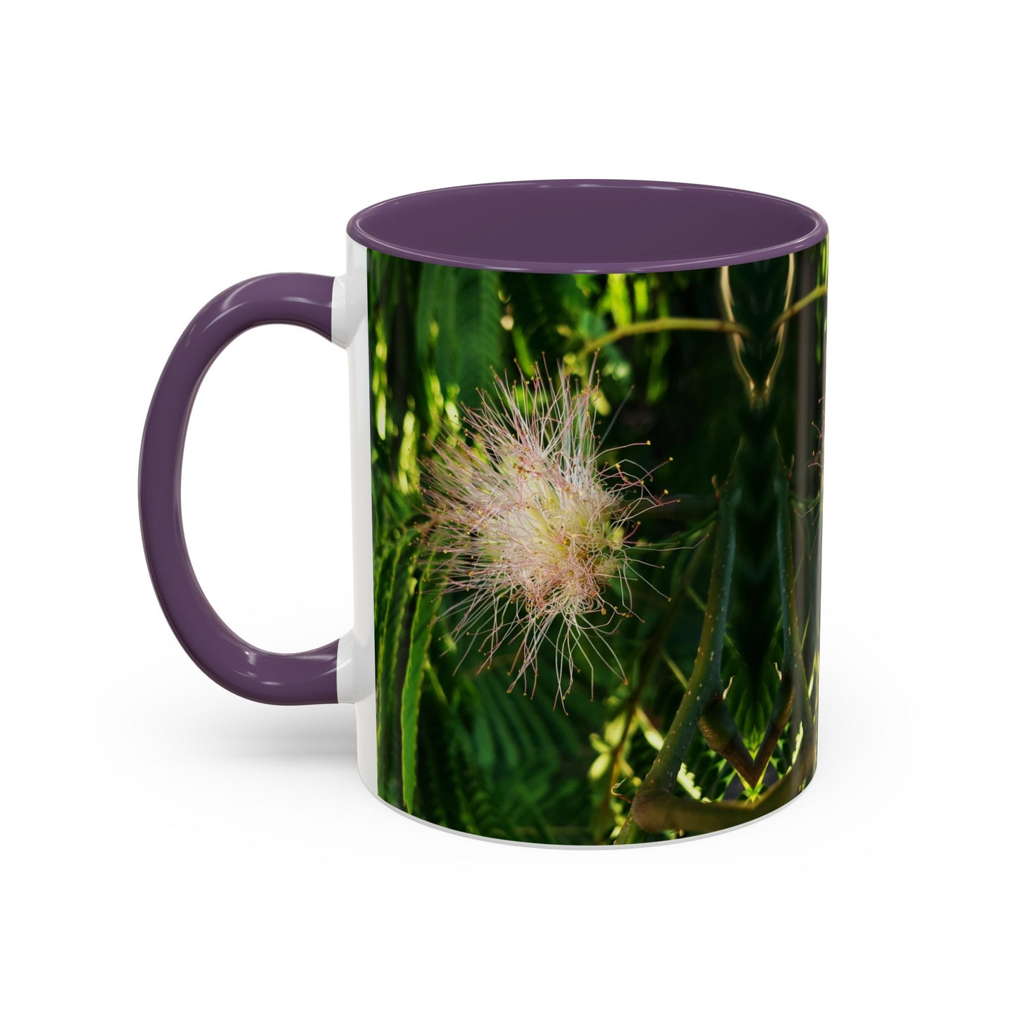 11oz /15oz Garden Themed Silk Blossom Plant Foliage Two Tone Coffee Mug