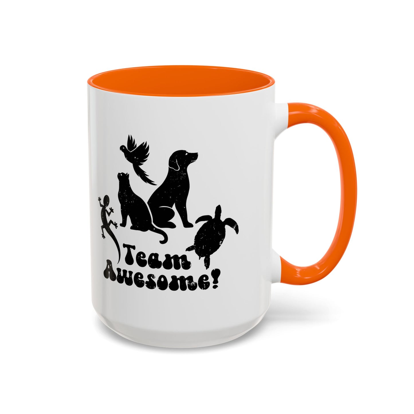 11oz/15oz Animal Lover Lizard Cat Bird Dog Turtle Team Awesome Coffee Mug