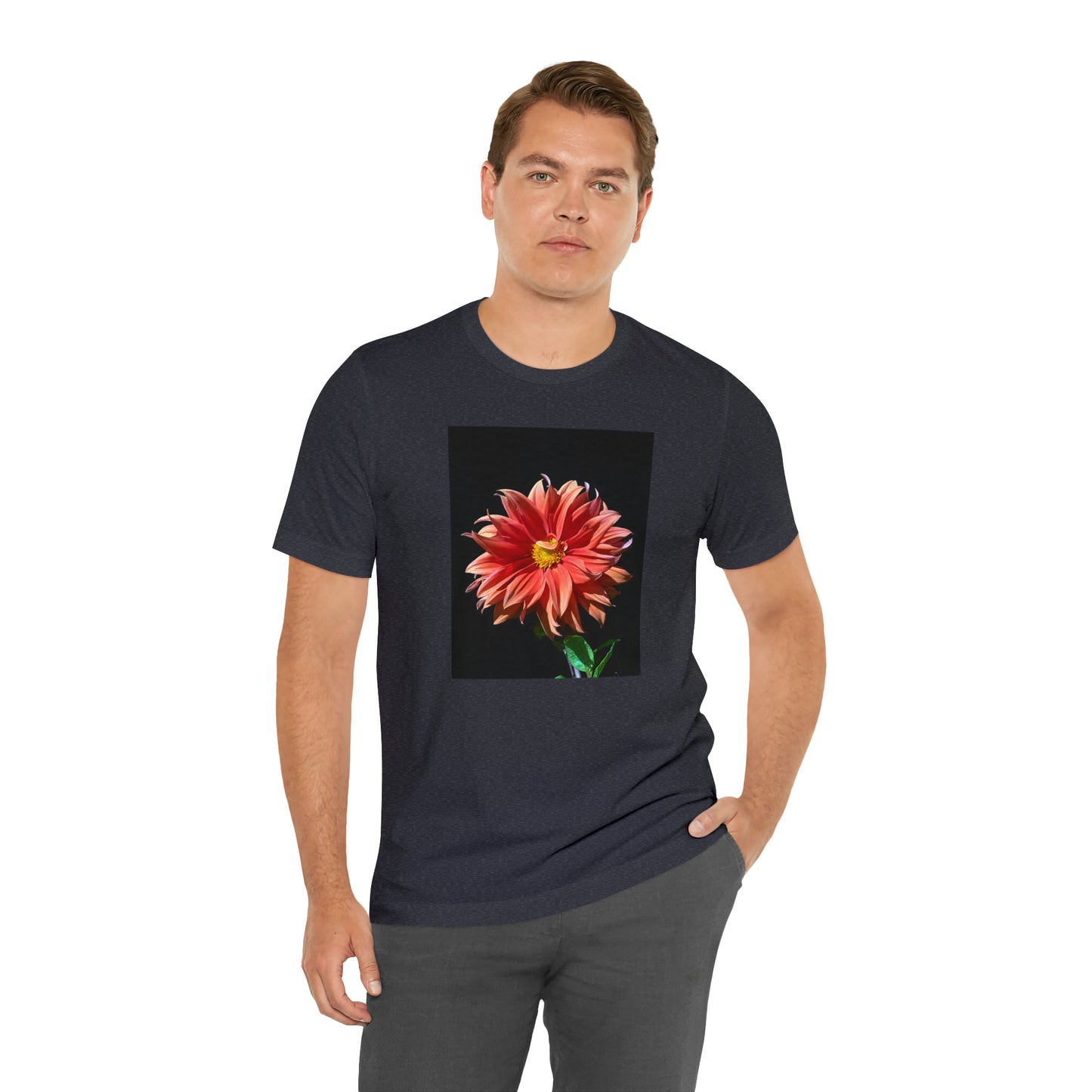 Unisex Jersey Short Sleeve Dahlia Flower T-Shirt