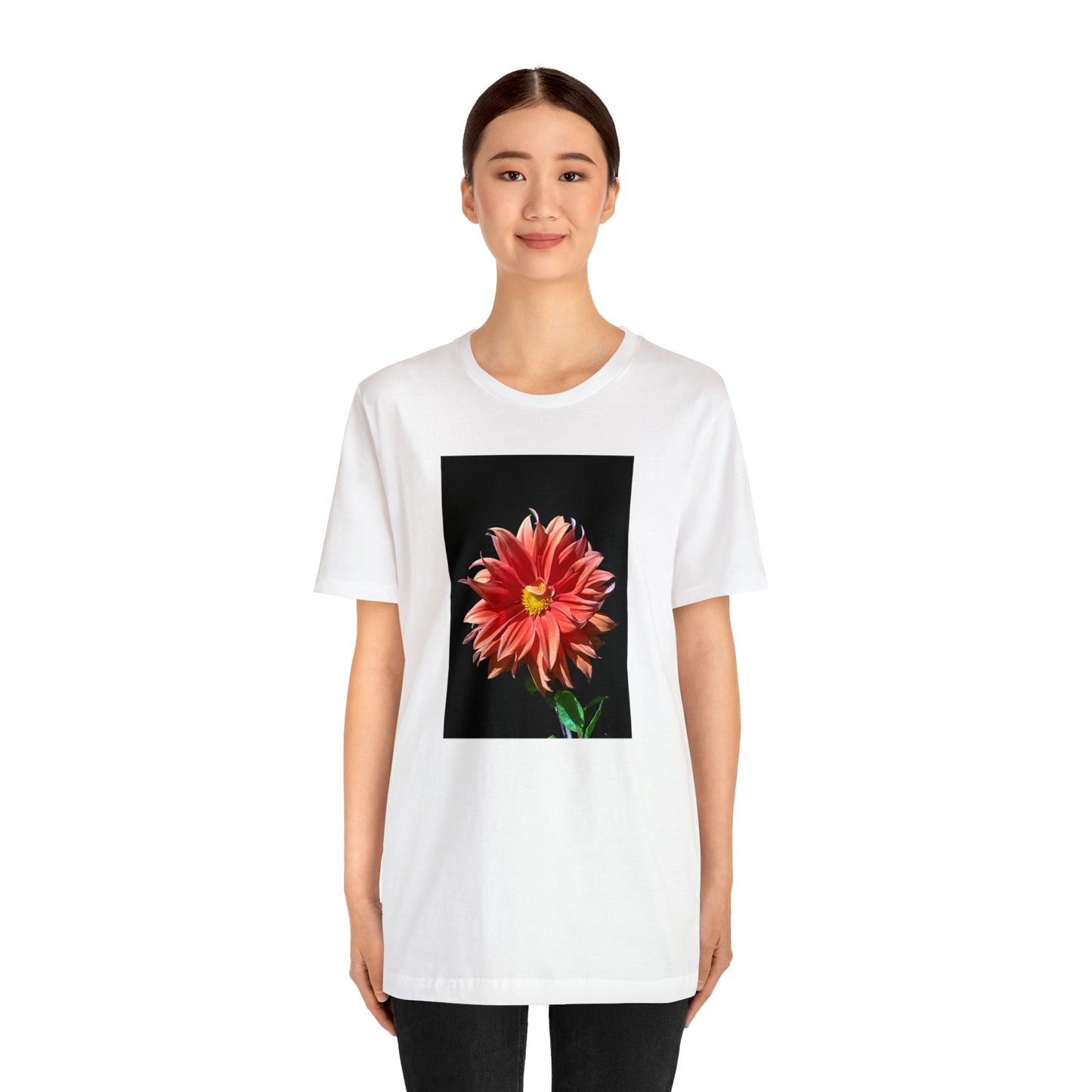Unisex Jersey Short Sleeve Dahlia Flower T-Shirt
