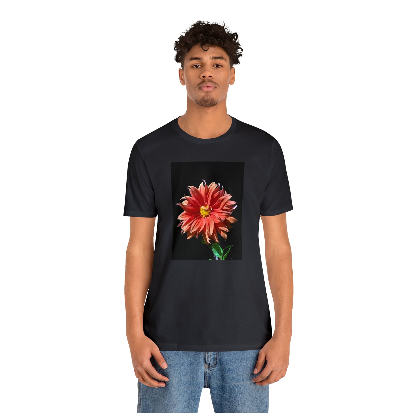 Unisex Jersey Short Sleeve Dahlia Flower T-Shirt