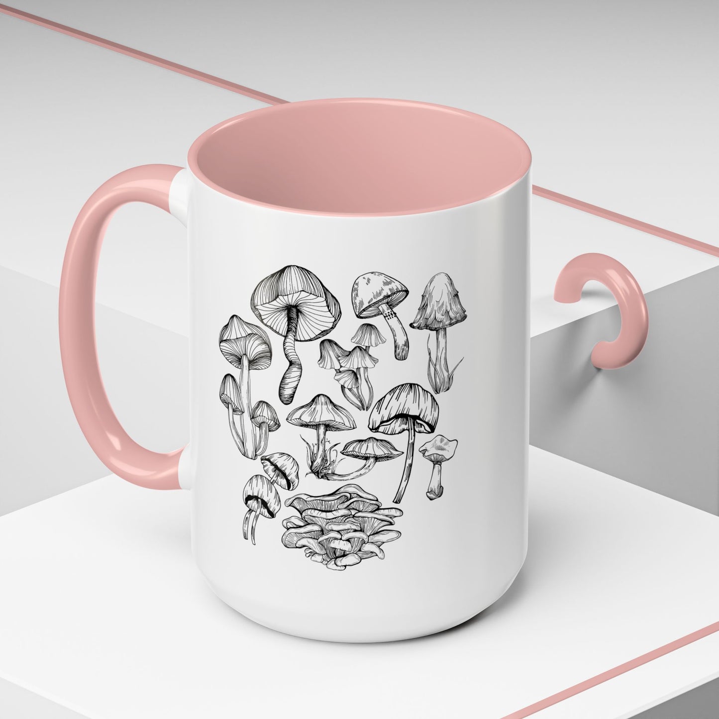 11oz/15oz Mushroom Lover Fungi Print Toadstool Coffee Mug