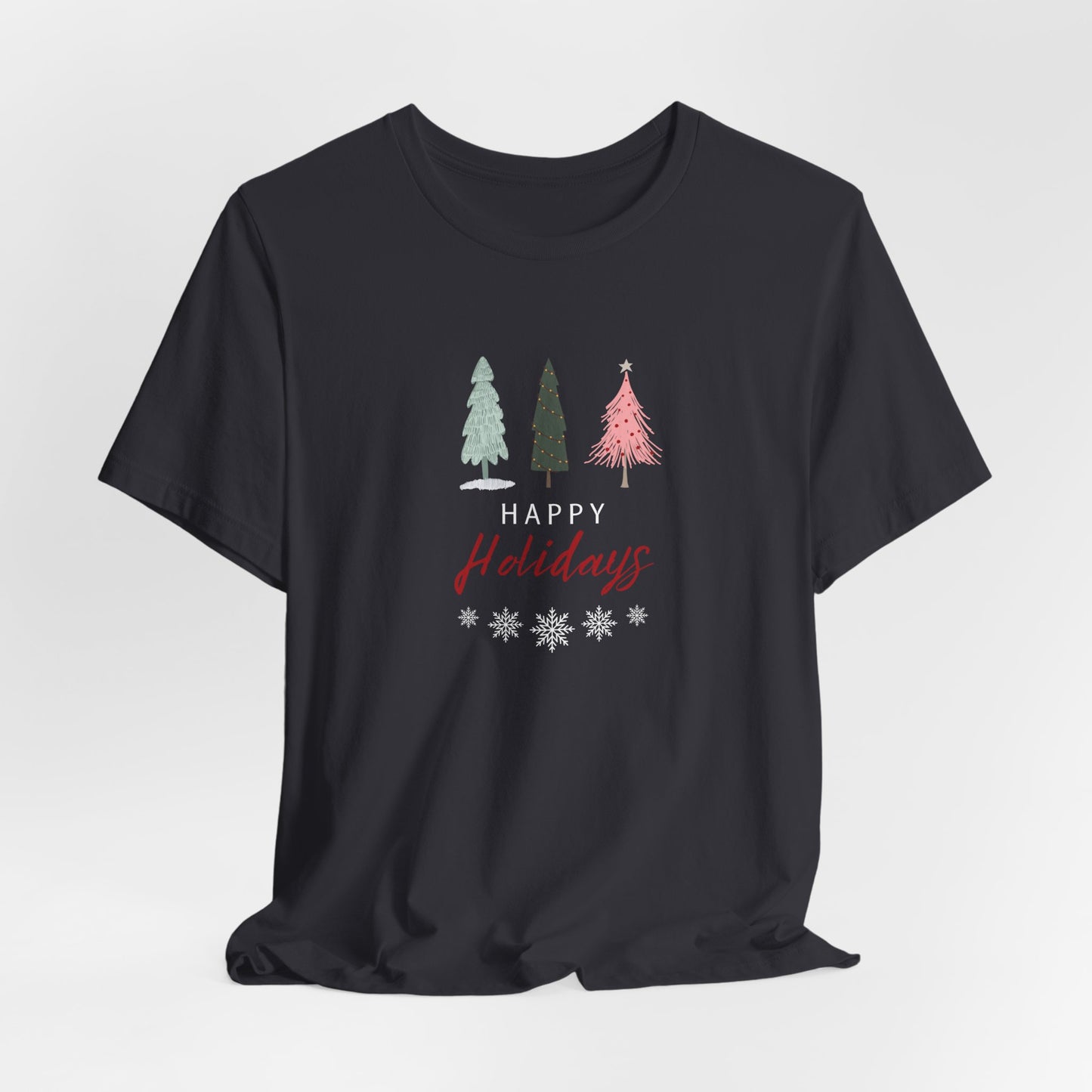 Unisex Jersey Short Sleeve Happy Holidays Seasons Greetings Fall T-Shirt