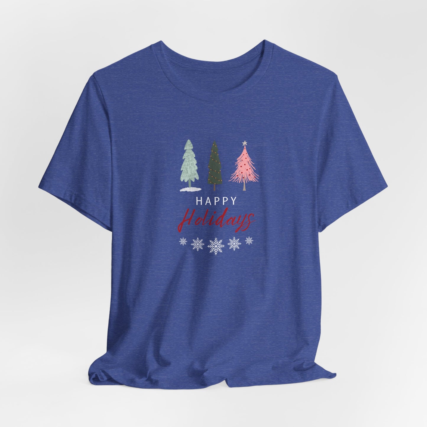 Unisex Jersey Short Sleeve Happy Holidays Seasons Greetings Fall T-Shirt
