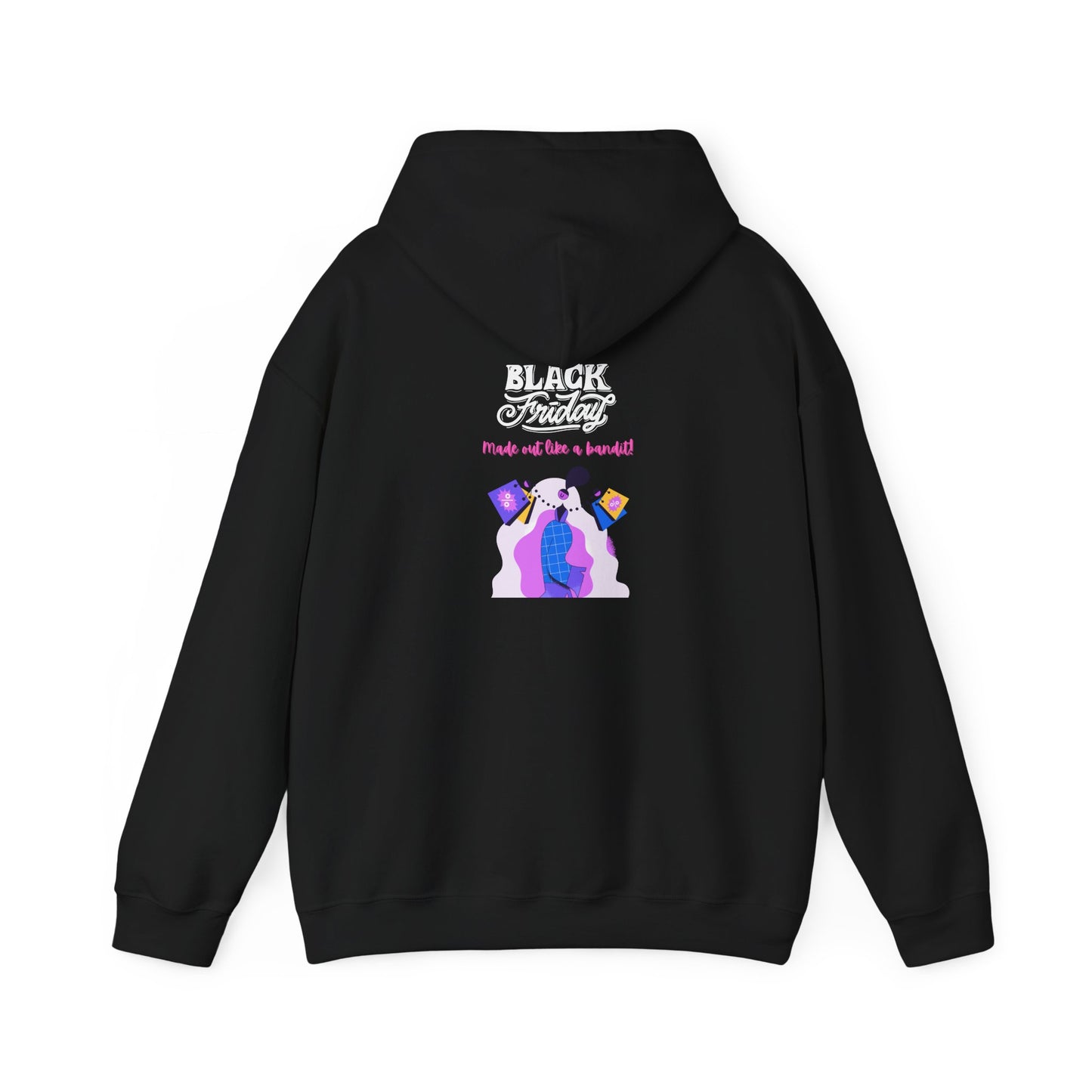 Unisex Black Friday Christmas Shopping Hooded Sweatshirt