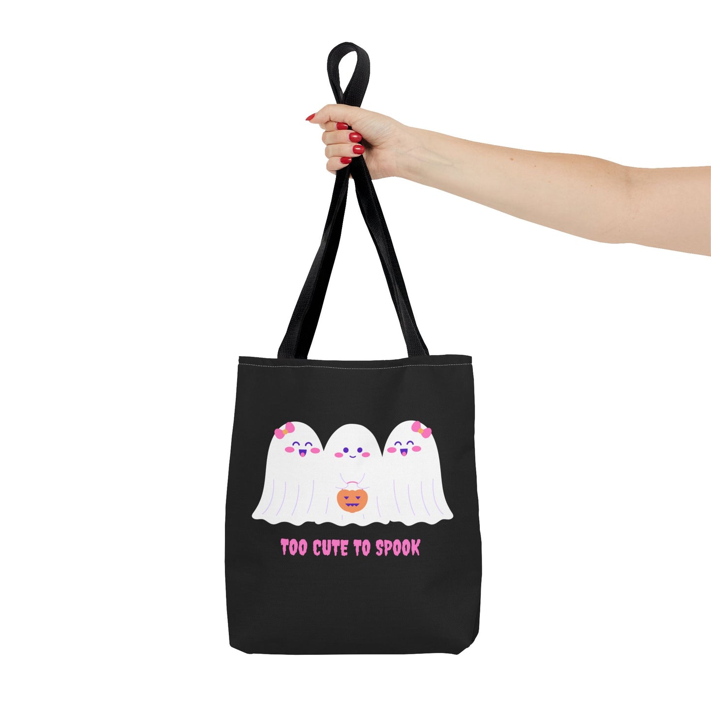 Cute Ghost Halloween Tote Bag Gift for Halloween Spooky Season Trick or Treating Bag Halloween Tote Fall Tote Bag Cute Tote Gift Idea