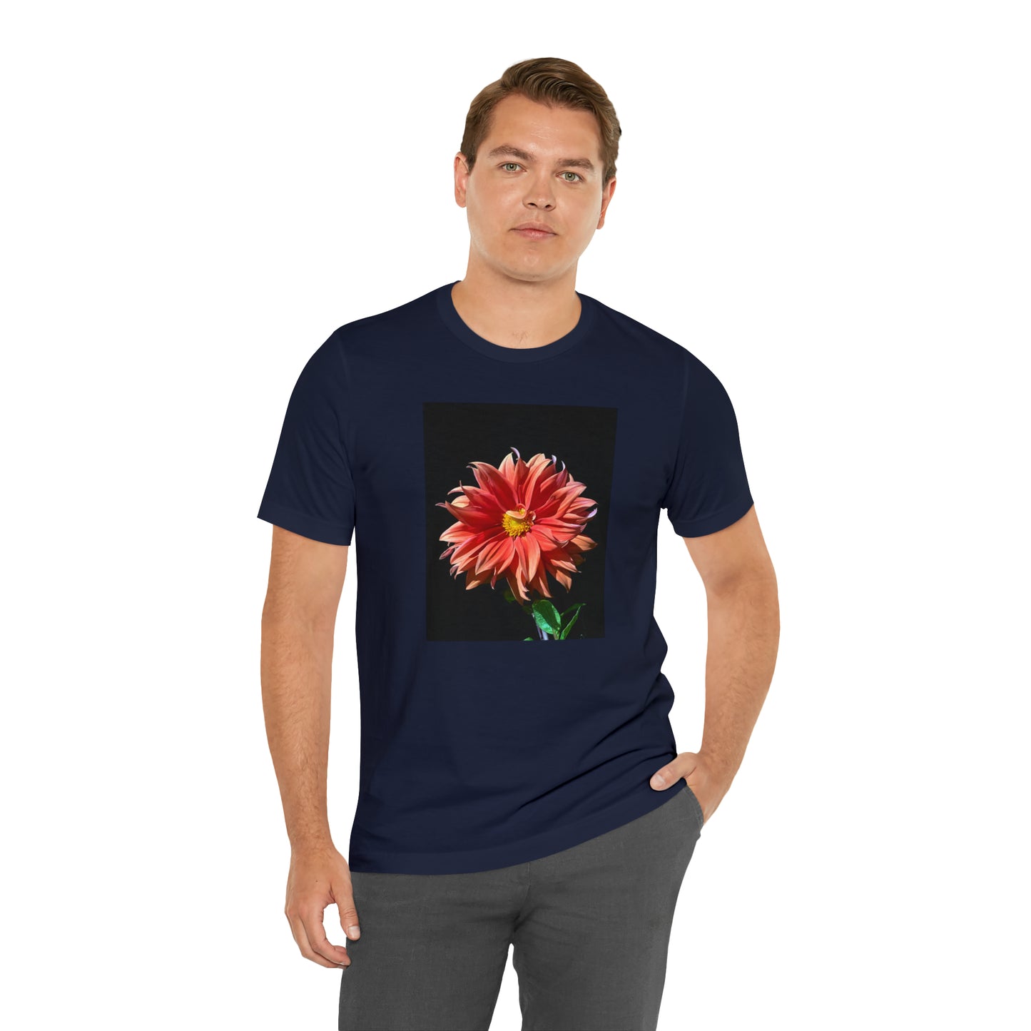 Unisex Jersey Short Sleeve Dahlia Flower T-Shirt