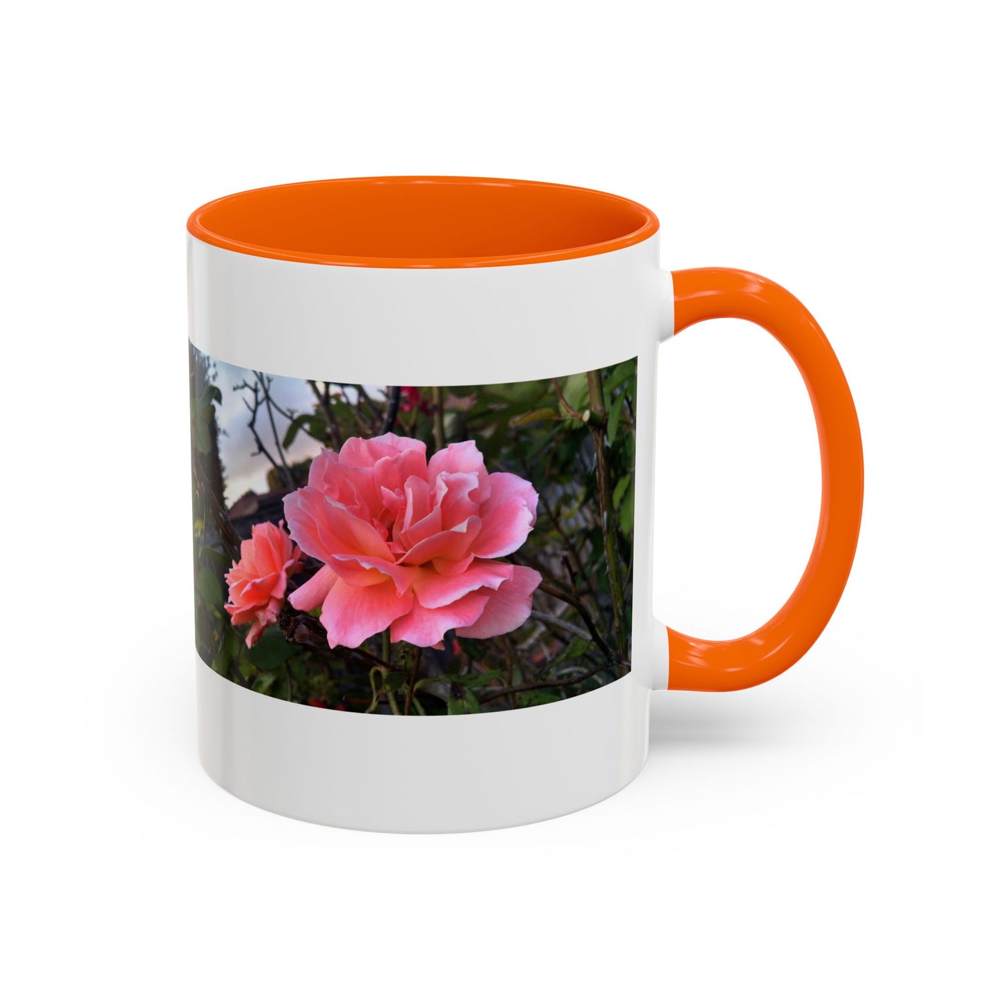 11oz/15oz Garden Themed Double Delight Rose Coffee Mug
