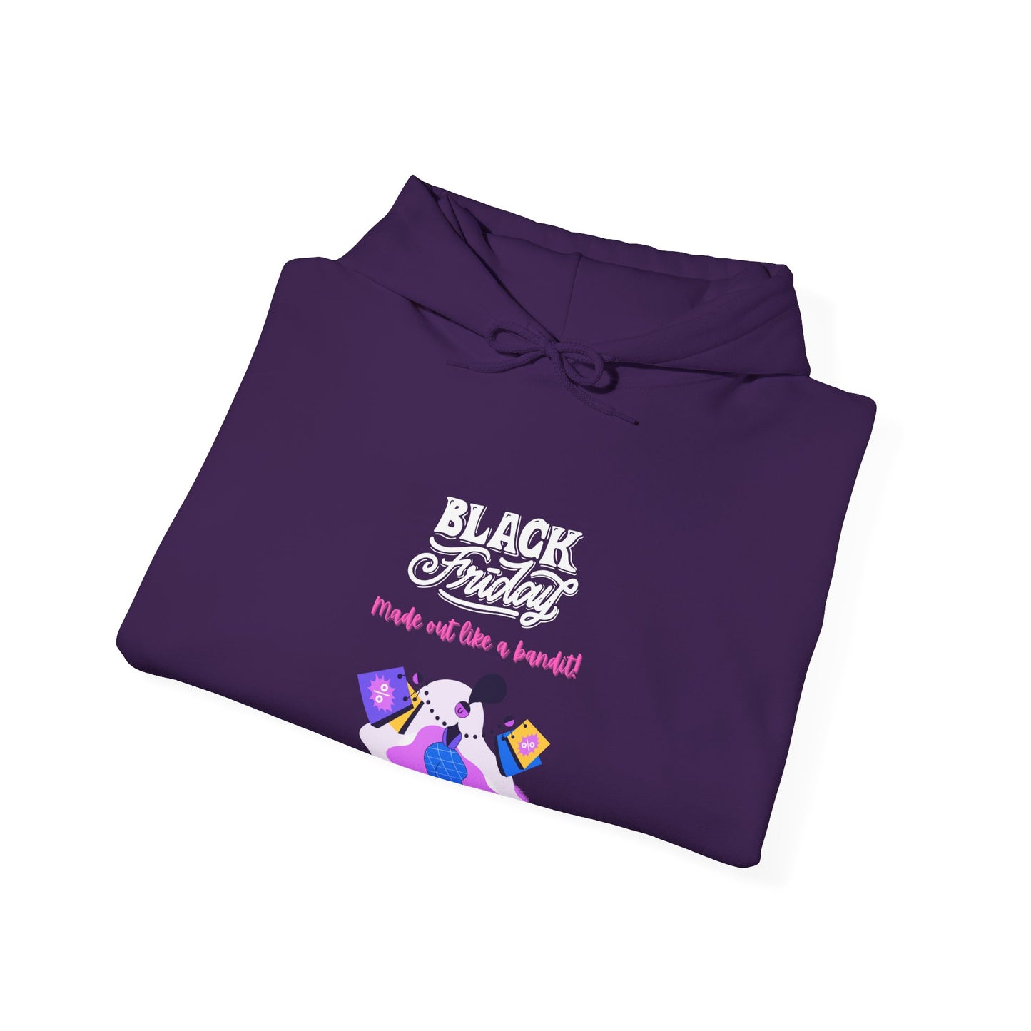 Unisex Black Friday Christmas Shopping Hooded Sweatshirt