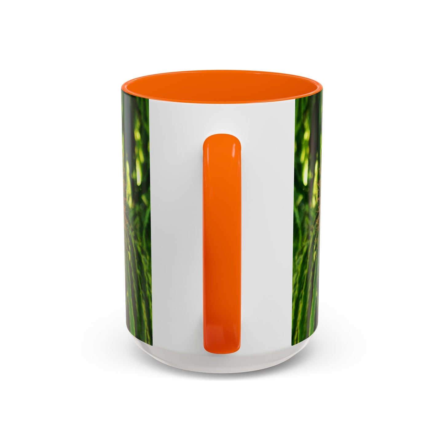 11oz /15oz Garden Themed Silk Blossom Plant Foliage Two Tone Coffee Mug