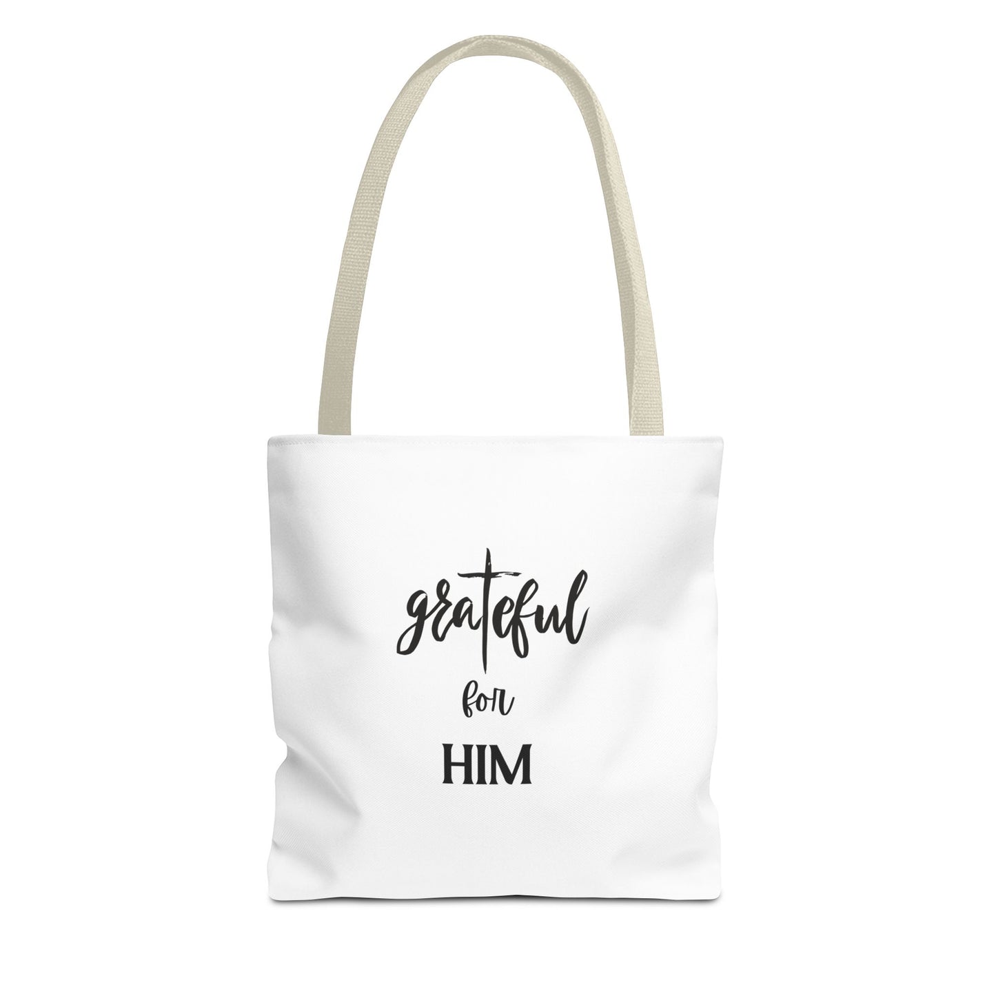 Unisex GraTeful For Him Faith Bible Study Reusable Lunch Bag Everyday Carry Tote Bag