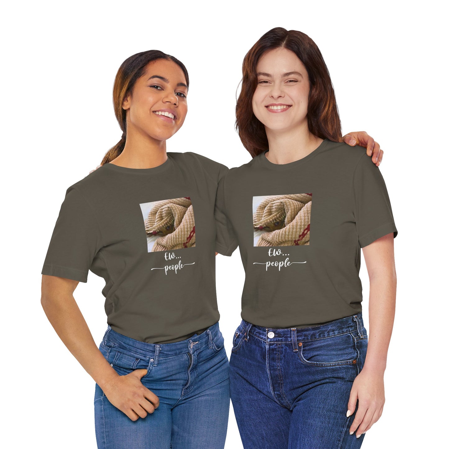Unisex EW People Introvert Hiding Chihuahua T-Shirt