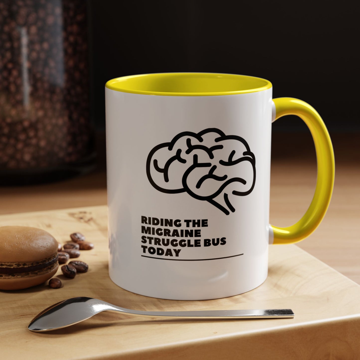 11oz/15oz Migraine Day Invisible Illness Warrior Riding The Migraine Struggle Bus Coffee Mug