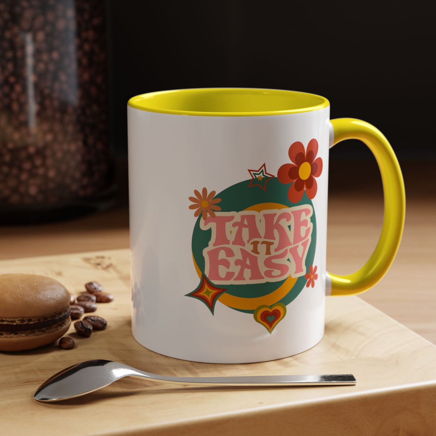 11oz/15oz Retro Vibes Take It Easy Coffee Mug