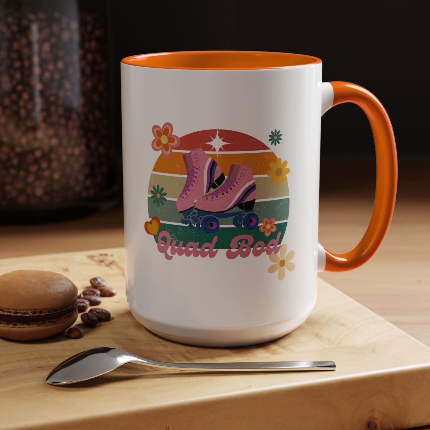 11oz/15oz Retro Vibes Roller Skate Quad Bod Coffee Mug