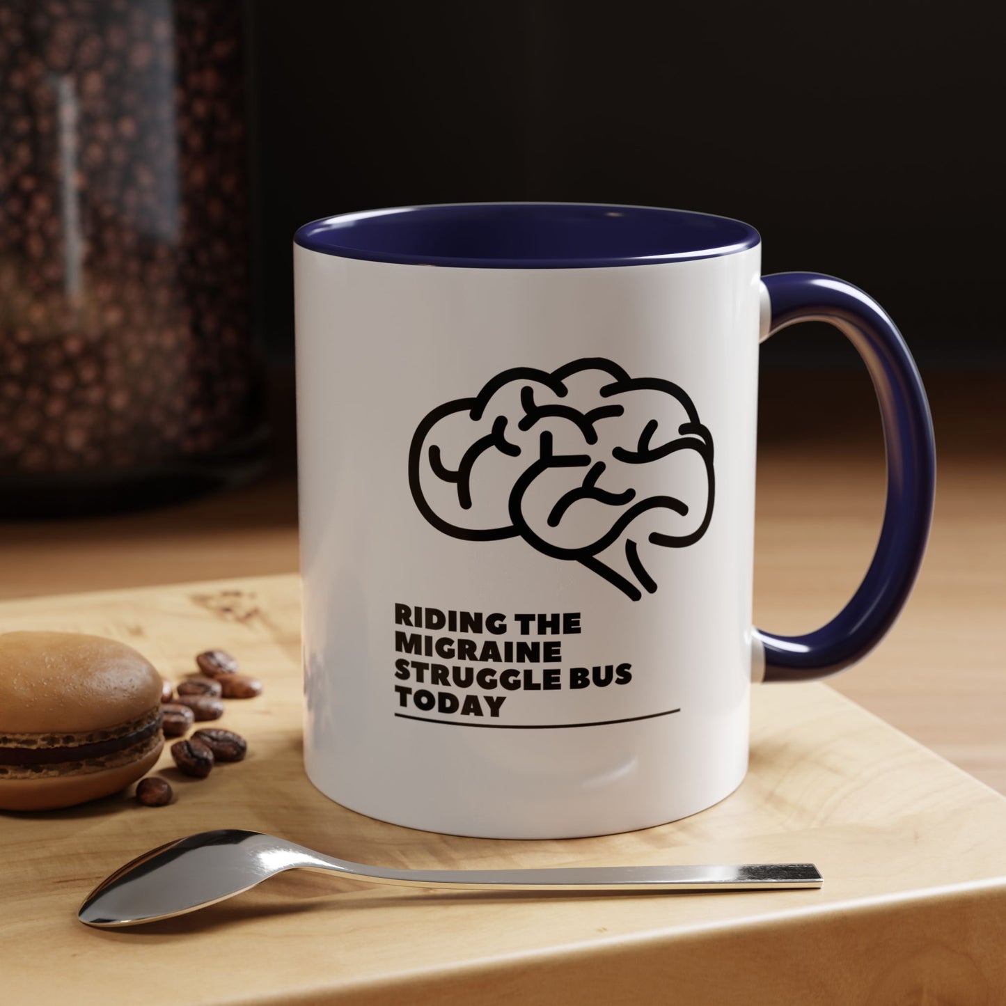 11oz/15oz Migraine Day Invisible Illness Warrior Riding The Migraine Struggle Bus Coffee Mug