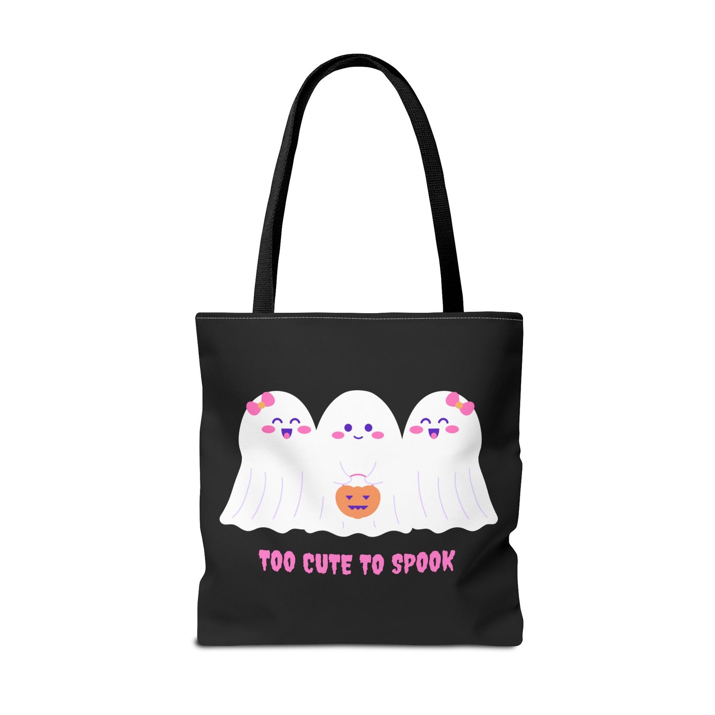Cute Ghost Halloween Tote Bag Gift for Halloween Spooky Season Trick or Treating Bag Halloween Tote Fall Tote Bag Cute Tote Gift Idea