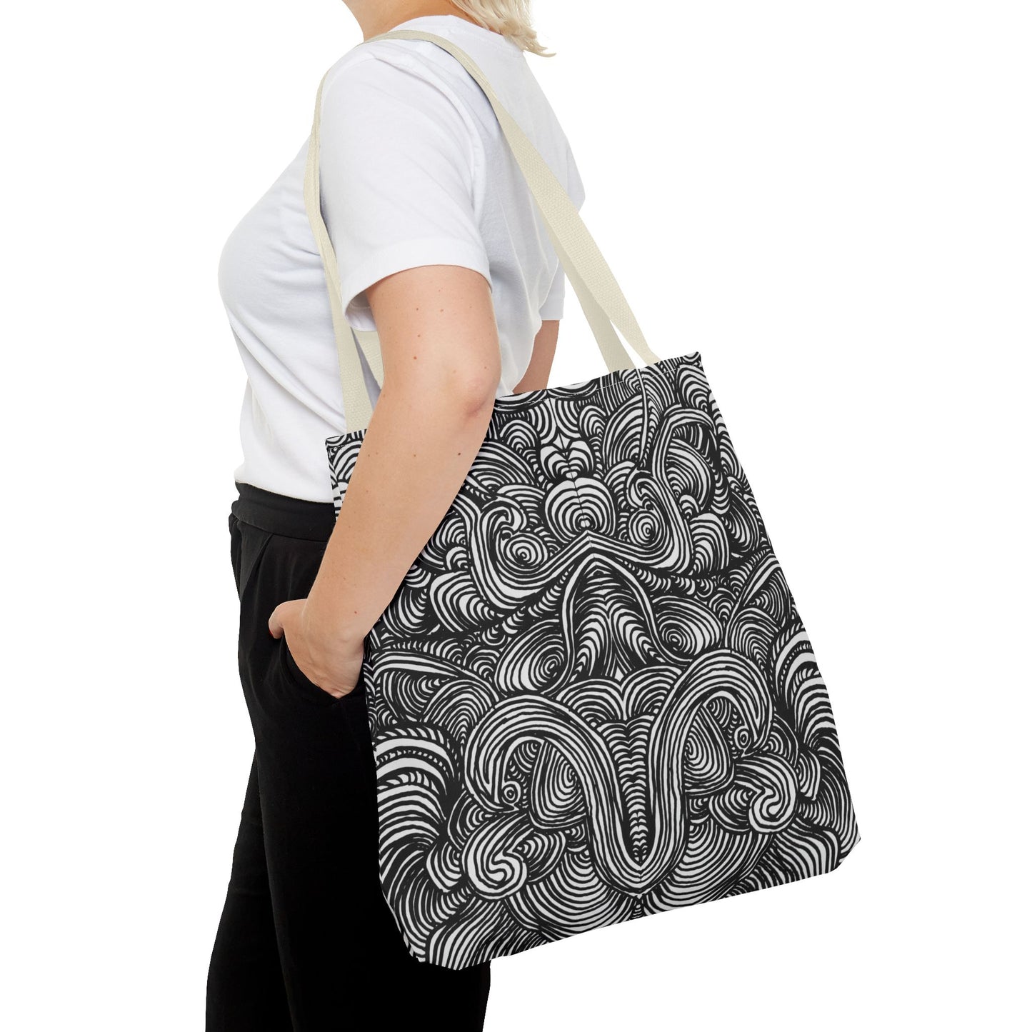Unisex Original Line Art All Over Print Tote Bag - Mirage