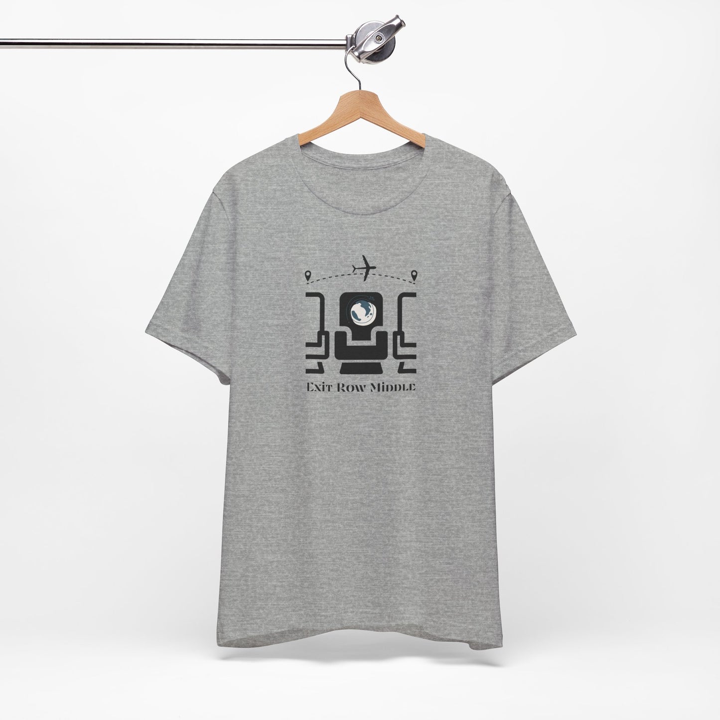 Unisex Jersey Short Sleeve Exit Row Middle Travel T-Shirt
