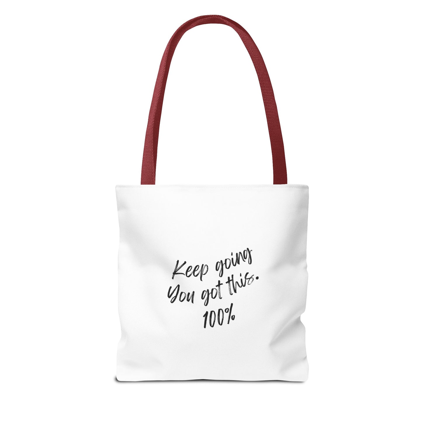 Unisex Positive Motivational Words of Encouragement Mental Health Awareness Reusable Tote Bag