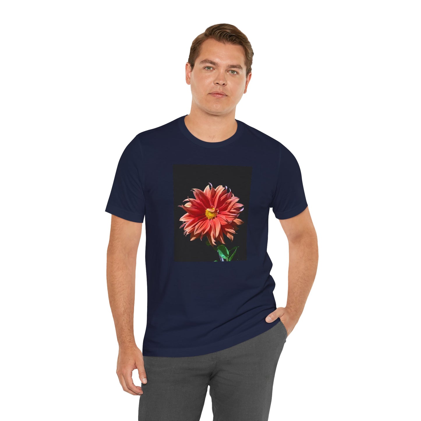 Unisex Jersey Short Sleeve Dahlia Flower T-Shirt
