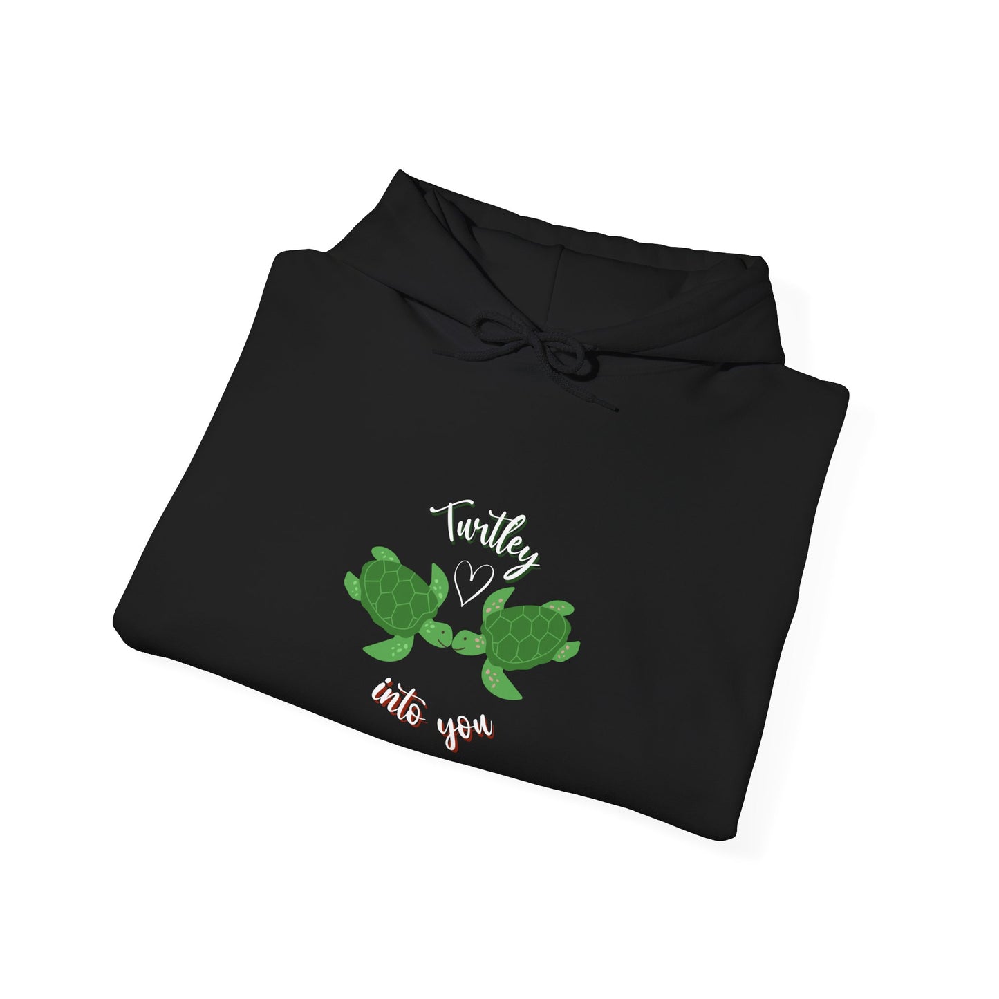 Unisex Cute Turtle Lover Turtley Into You Hooded Sweatshirt