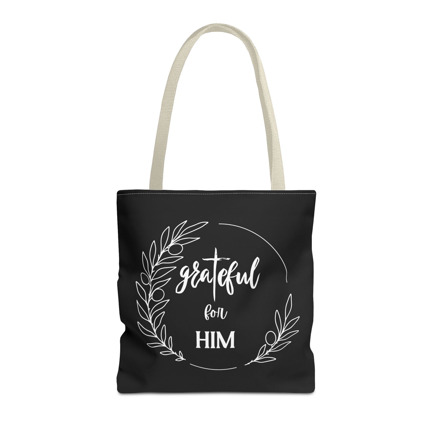 Unisex graTeful For Him Round Motif Tote Bag
