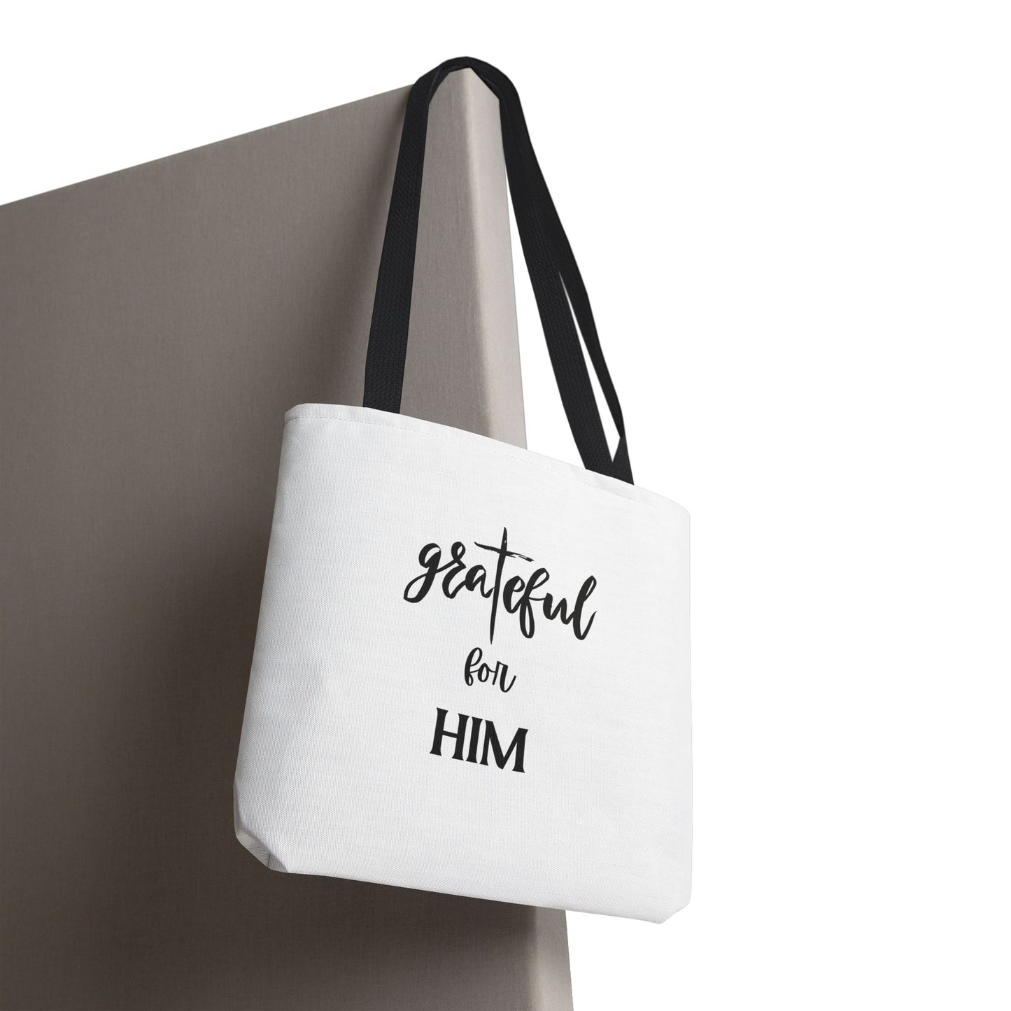 Unisex GraTeful For Him Faith Bible Study Reusable Lunch Bag Everyday Carry Tote Bag