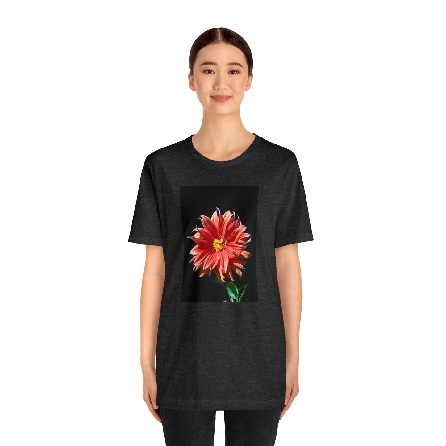 Unisex Jersey Short Sleeve Dahlia Flower T-Shirt