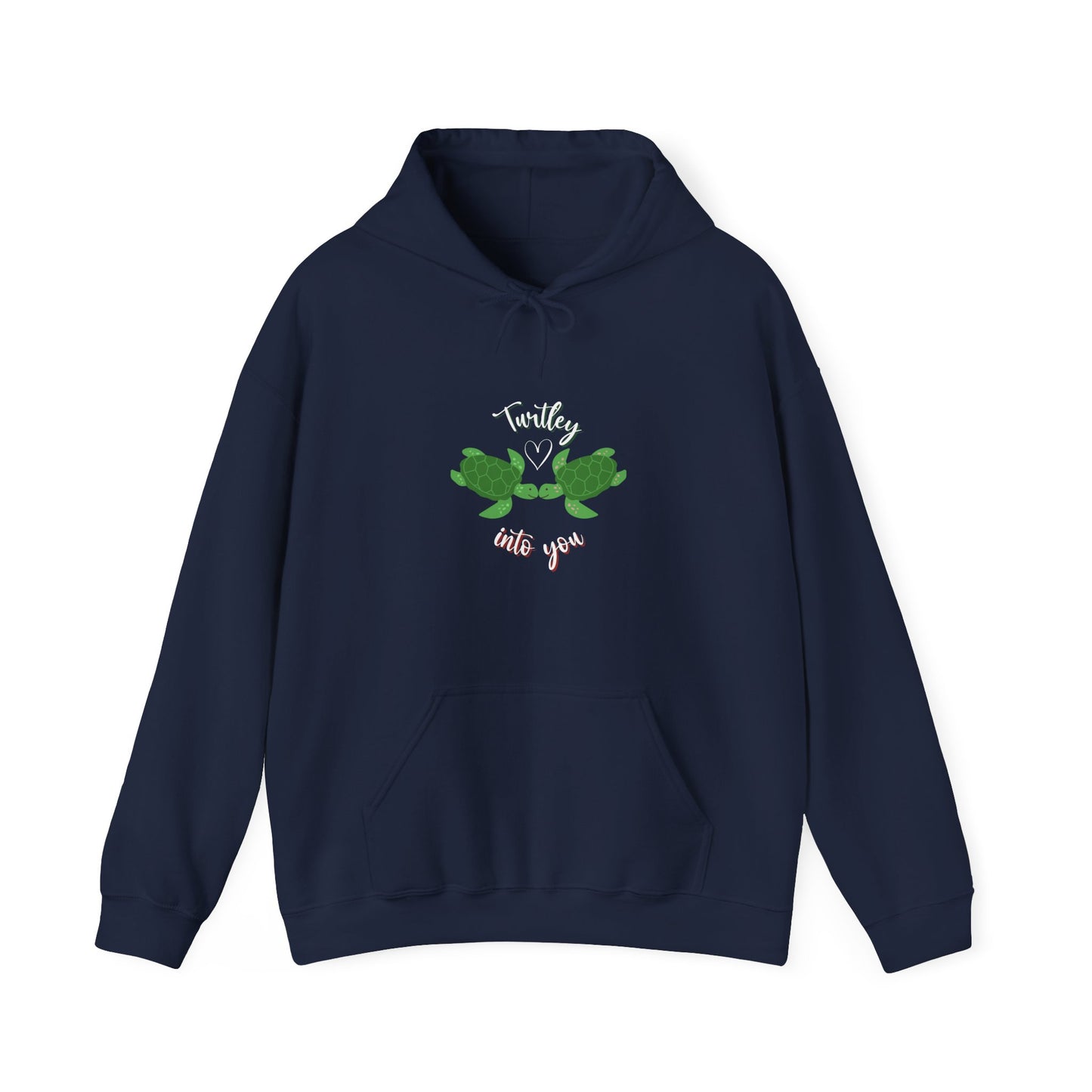 Unisex Cute Turtle Lover Turtley Into You Hooded Sweatshirt