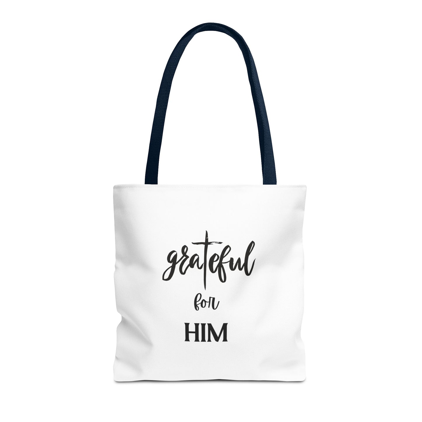 Unisex GraTeful For Him Faith Bible Study Reusable Lunch Bag Everyday Carry Tote Bag