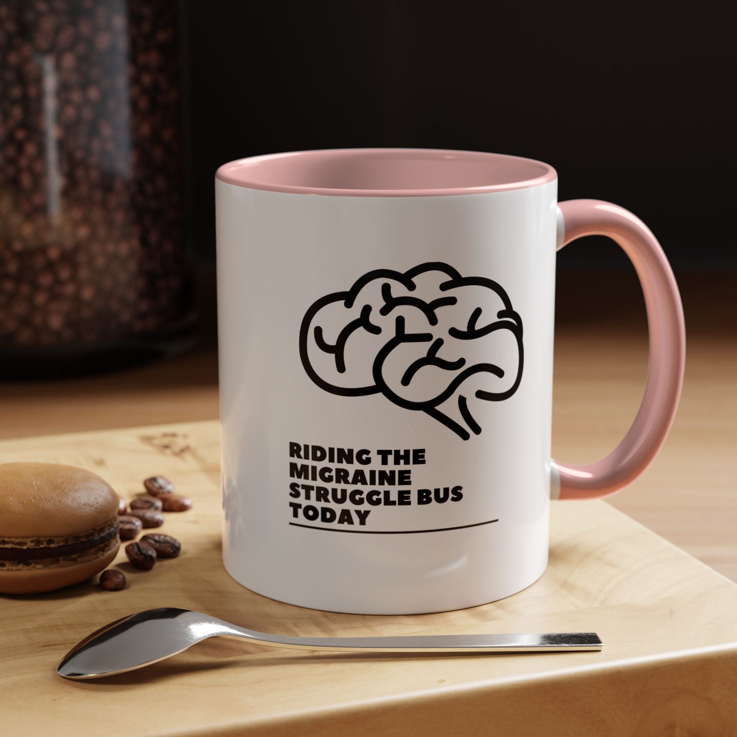 11oz/15oz Migraine Day Invisible Illness Warrior Riding The Migraine Struggle Bus Coffee Mug