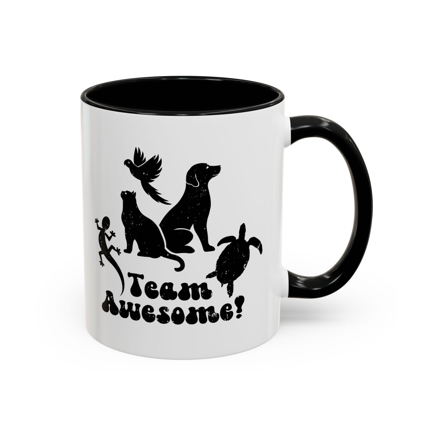 11oz/15oz Animal Lover Lizard Cat Bird Dog Turtle Team Awesome Coffee Mug