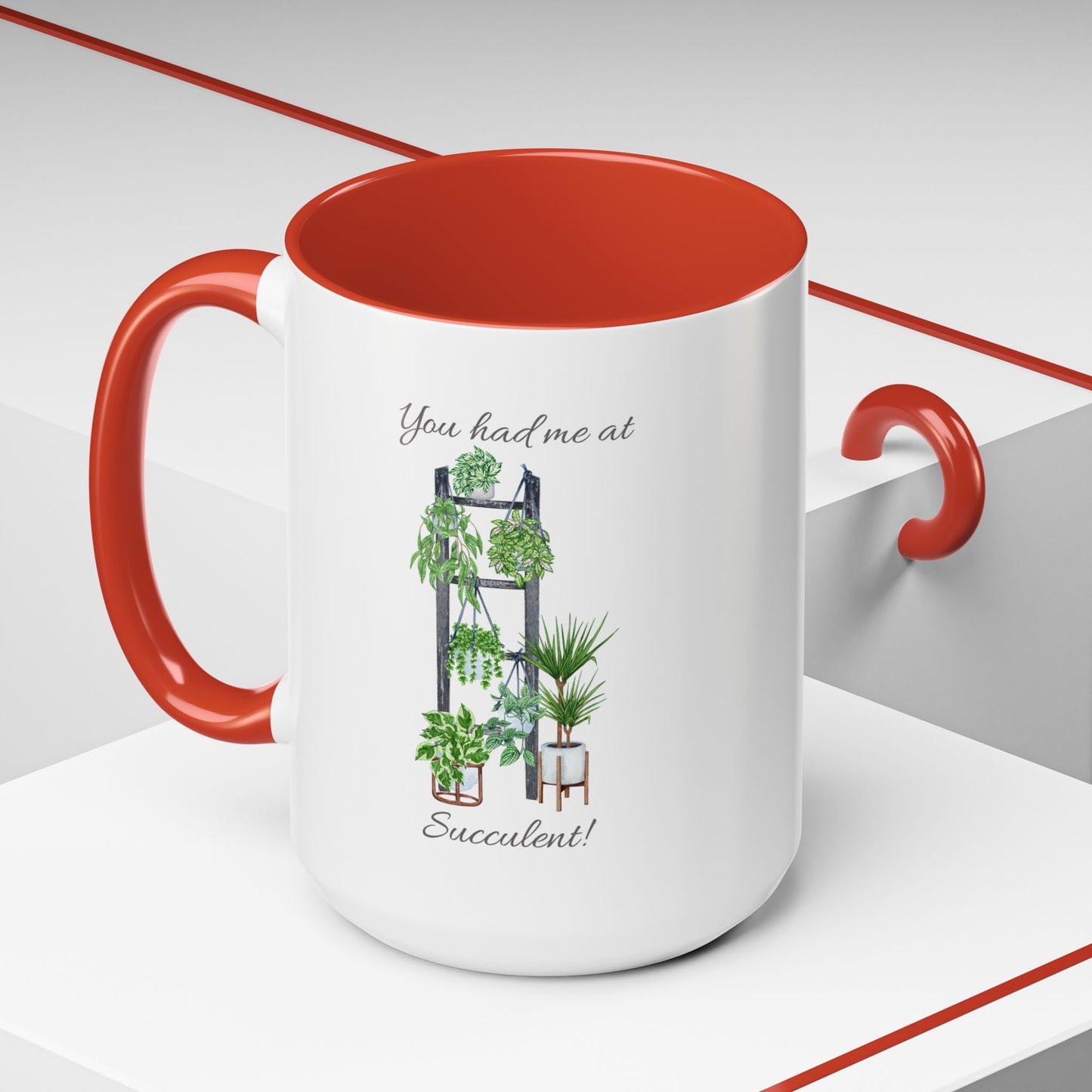 11oz/15oz Garden Themed Succulent Container Garden Plant Parent Coffee Mug