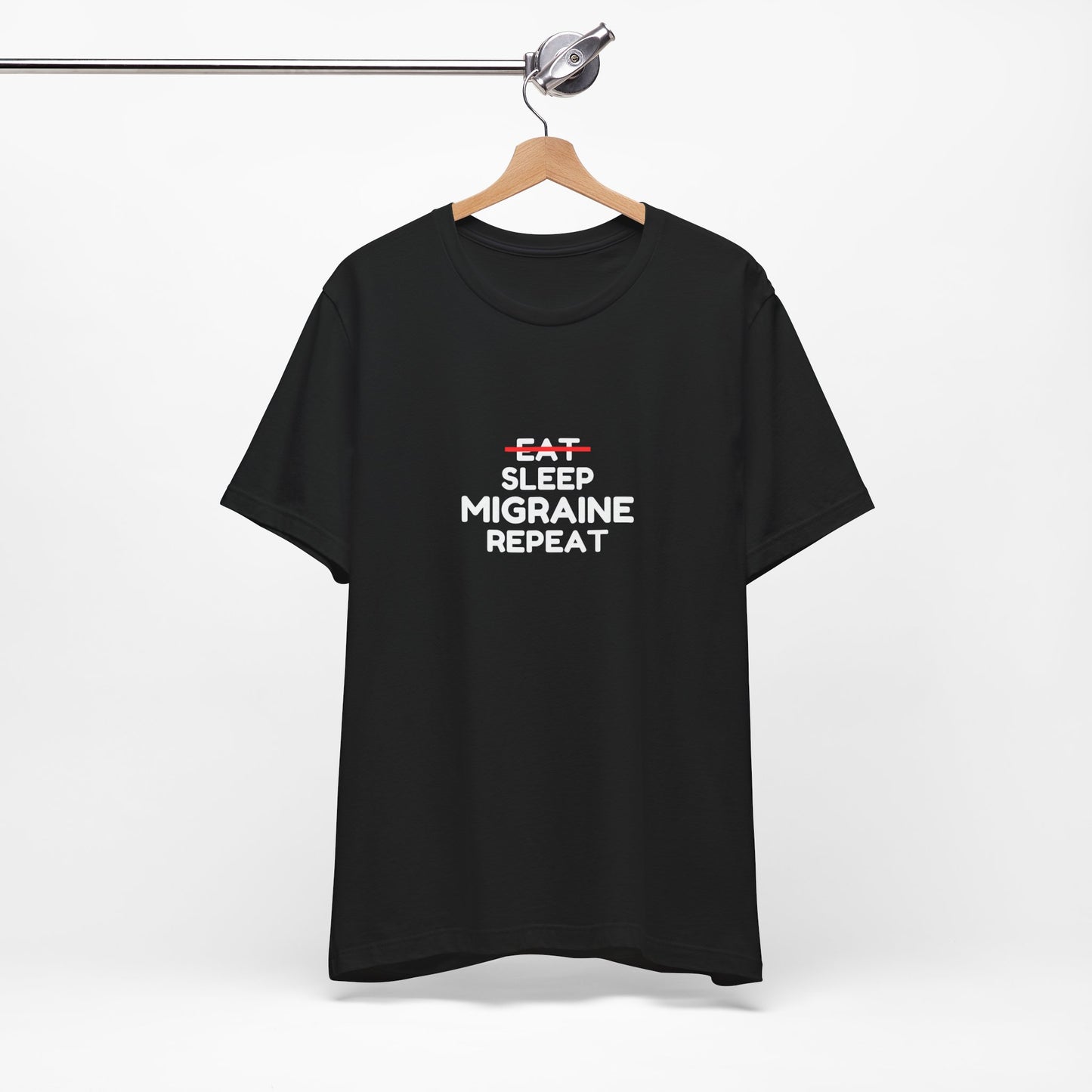 Unisex Migraine Day Invisible Illness Warrior Eat Sleep Migraine Repeat Tshirt
