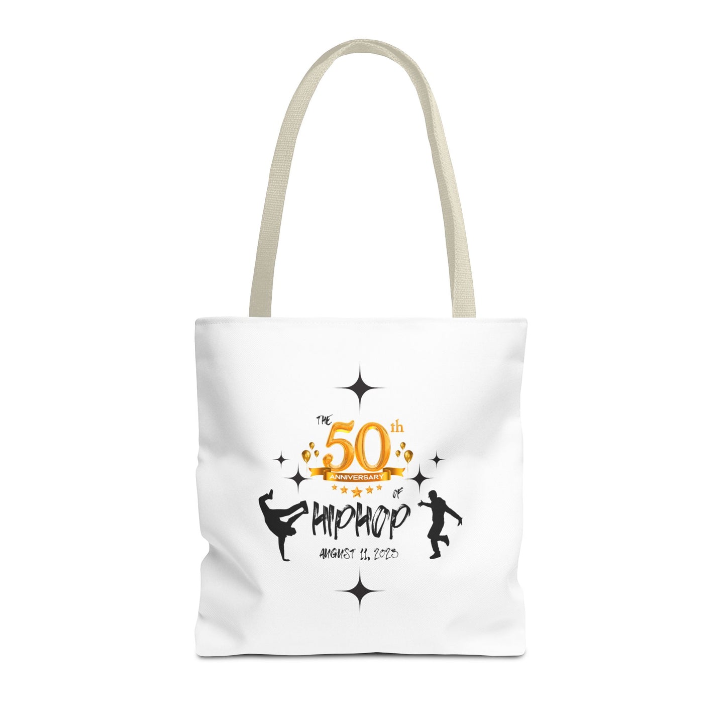 Unisex 50th Anniversary of HipHop August 11, 2023 Commemorative Tote Bag HipHop Anniversary Tote Music Fan Tote Bag Gift For DJ Music Lover