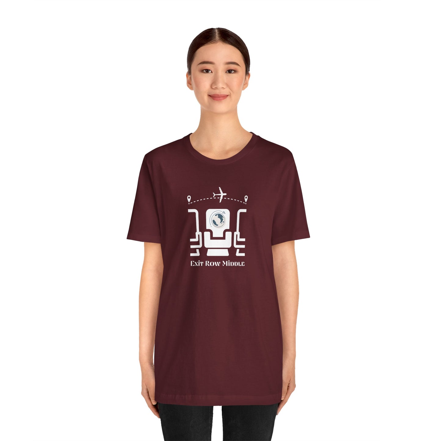 Unisex Jersey Short Sleeve Exit Row Middle Travel T-Shirt
