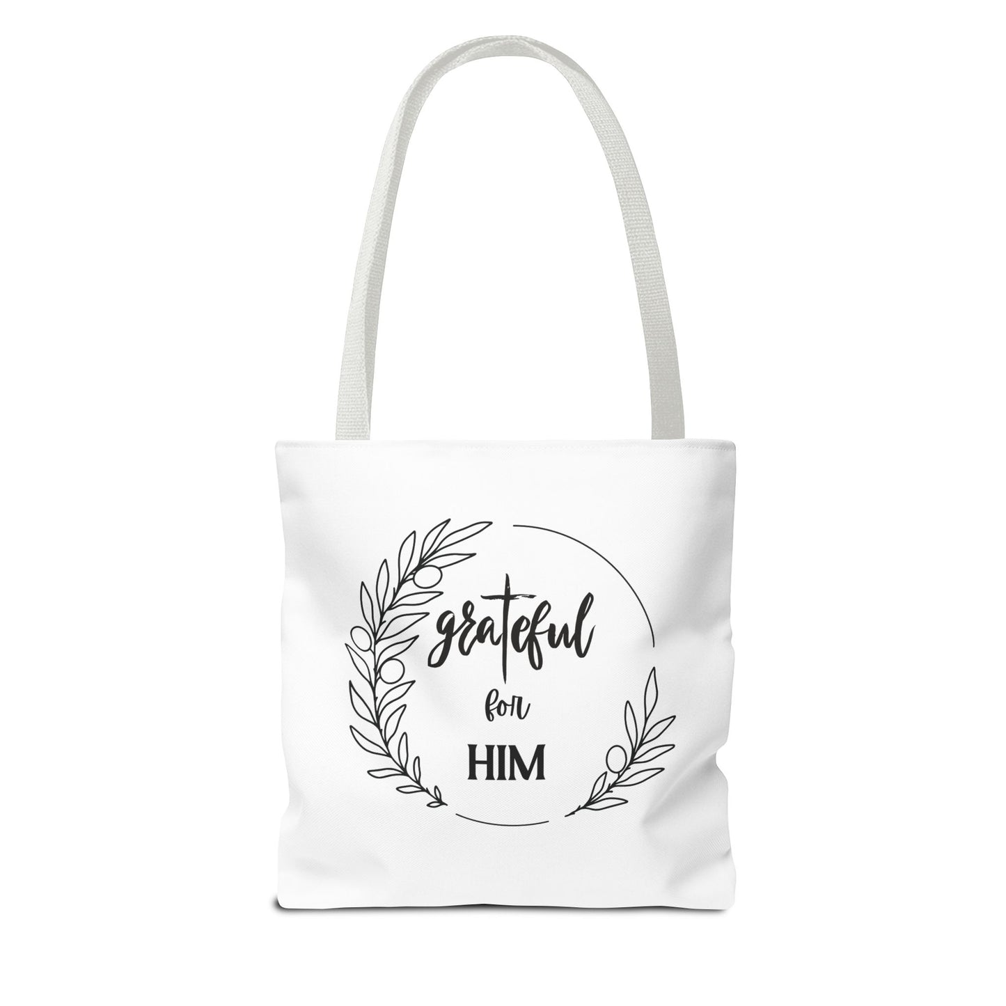 Unisex graTeful For Him Round Motif Tote Bag