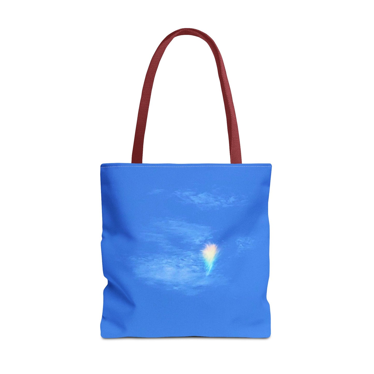 Unisex Fire Rainbow Sky Blue All Over Print Tote Bag