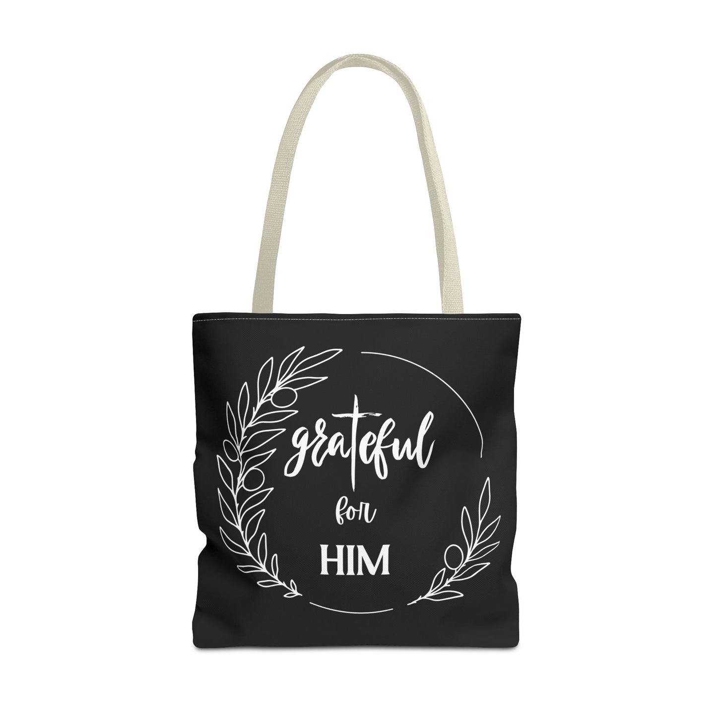 Unisex graTeful For Him Round Motif Tote Bag