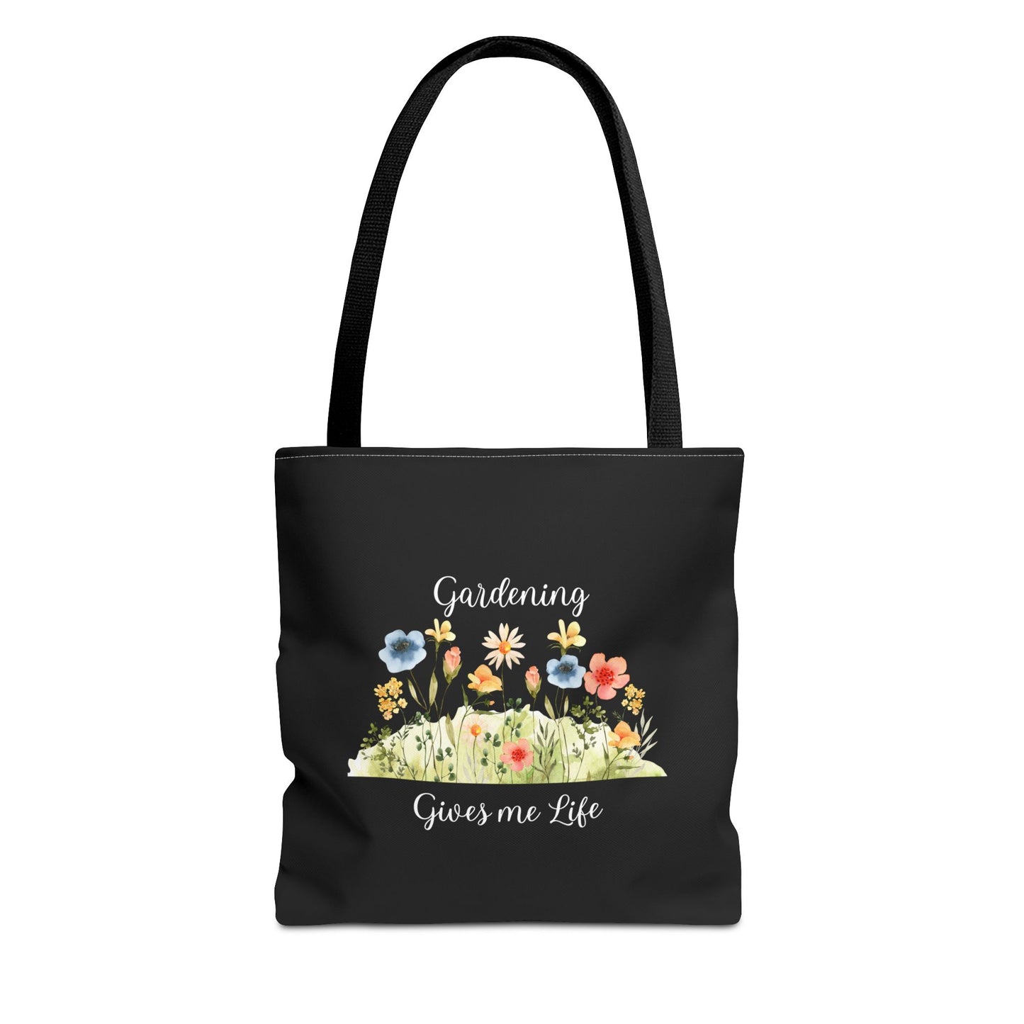 Unisex Gardening Gives Me Life Tote Bag - Black