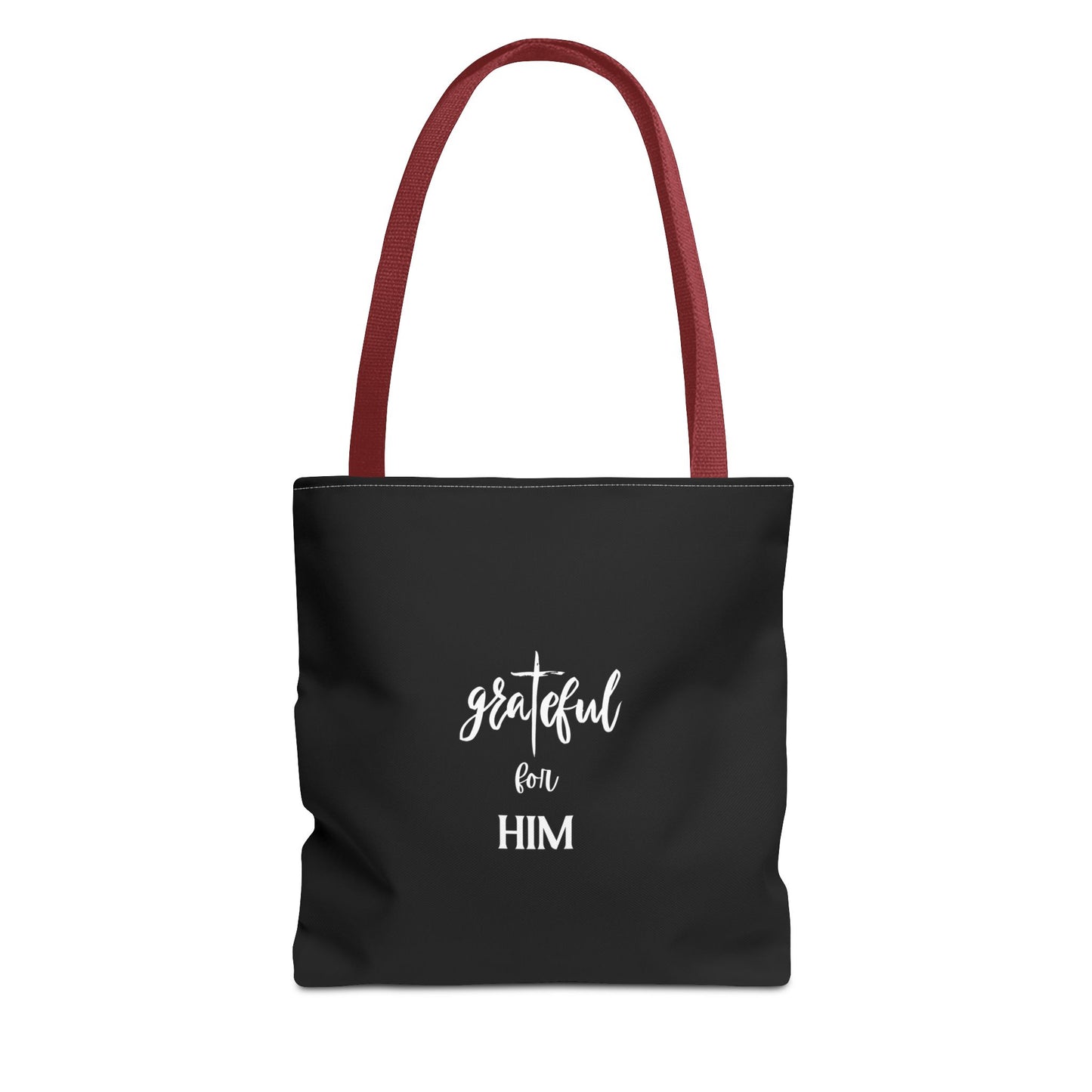 Unisex GraTeful For Him Faith Bible Study Reusable Lunch Bag Everyday Carry Tote Bag
