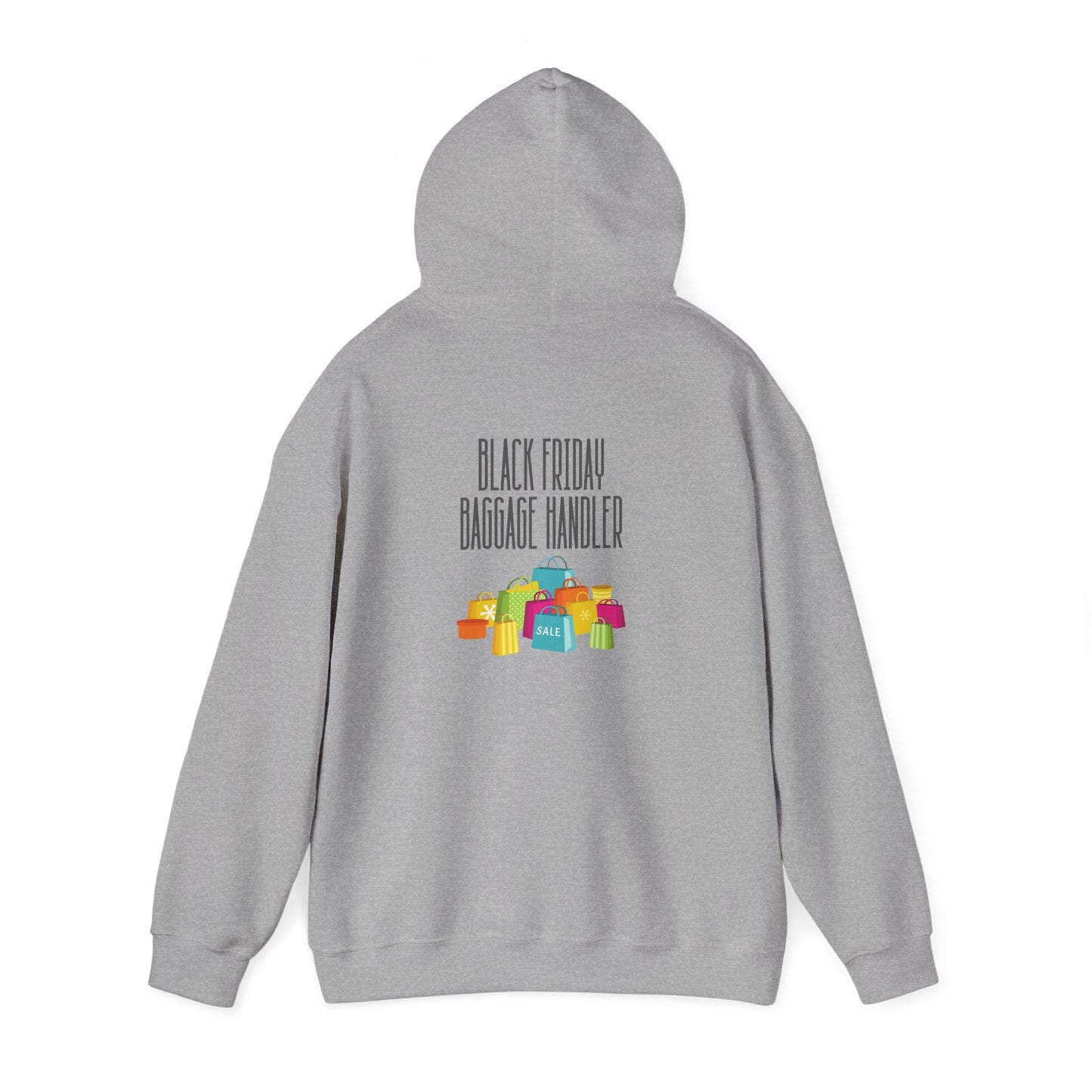 Unisex Heavy Blend™ Black Friday Christmas Sales Baggage Handler Shopping Sales Hooded Sweatshirt